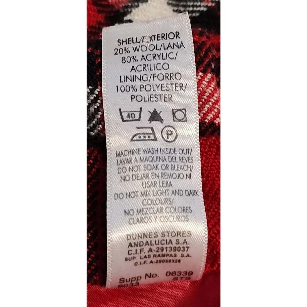 Wool blend Buffalo Plaid children's skirt. St. Bernard for Dunnes Store. Size 3-